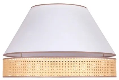 Duolla - Plafoniera AVIGNON 3xE27/15W/230V diametro 60 cm bianco/rattan