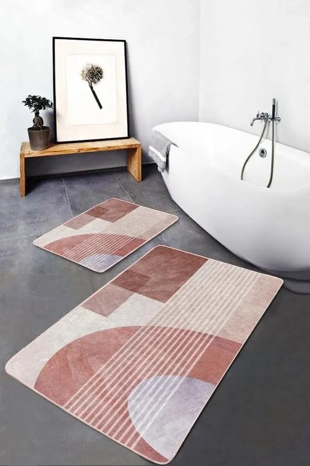 Set di tappetini per il bagno in velluto 2 pz 60x100 cm – Mila Home