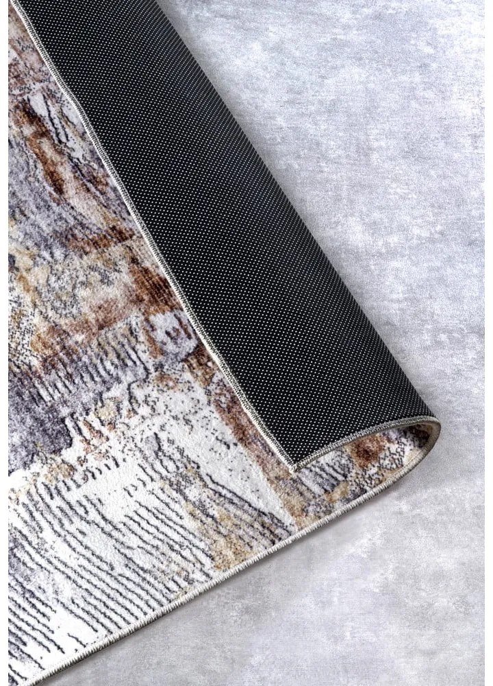 Tappeto grigio 200x290 cm Malard Copper Gold - Elle Decoration