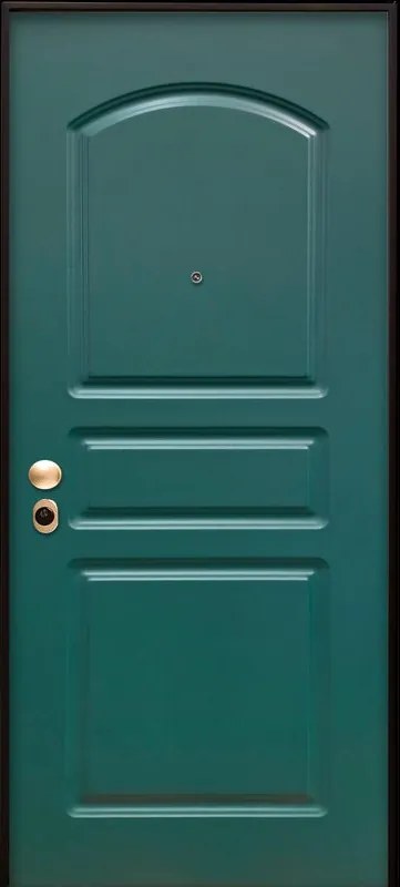 Porta blindata MASTER Rain All L 80 x H 210 cm in alluminio verde/bianco, apertura spingere a sinistra, falso telaio incluso