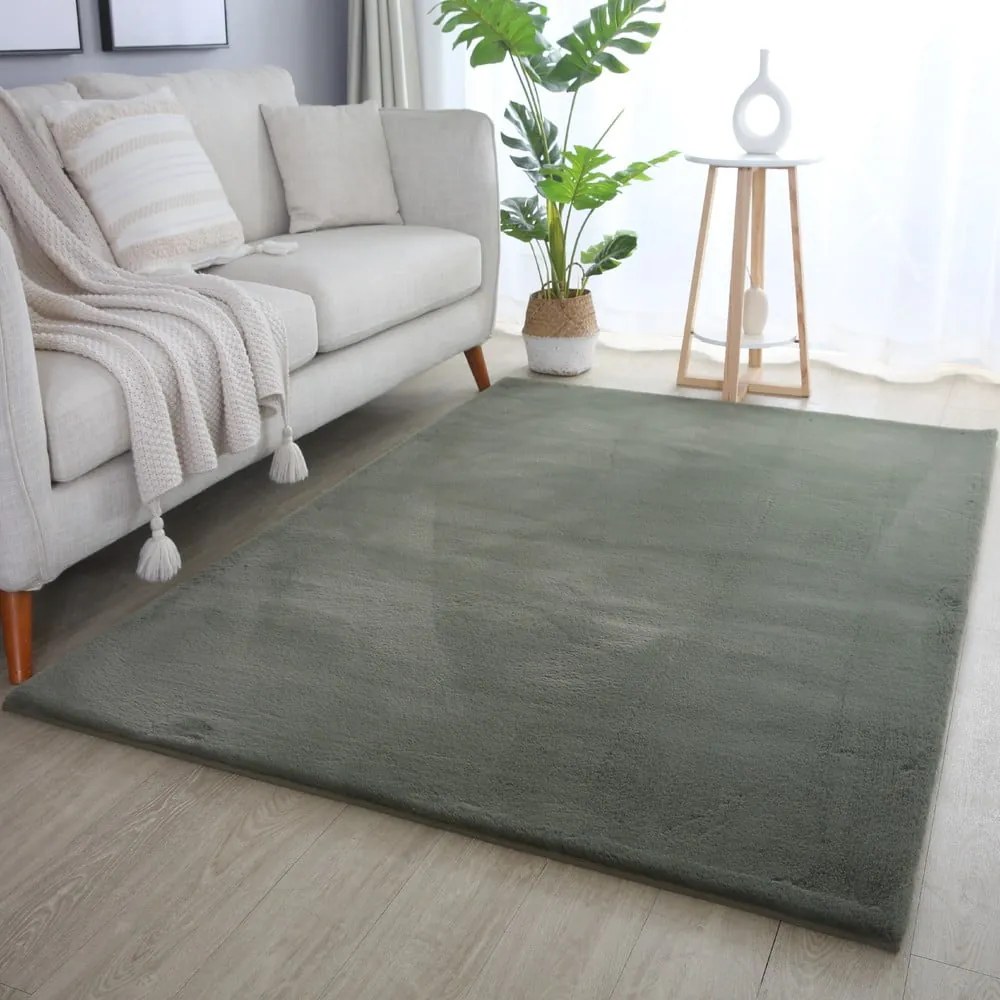 Tappeto lavabile verde 200x290 cm Pouffy - Ayyildiz Carpets