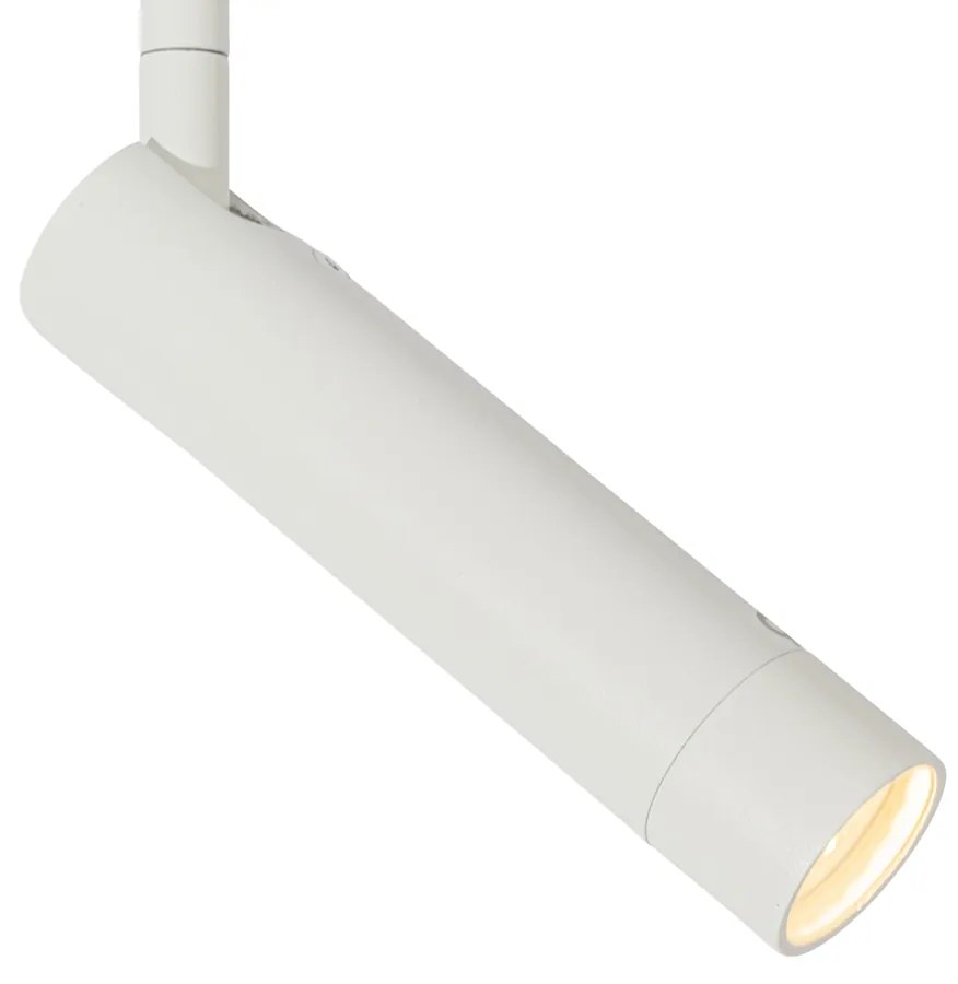 Faretto moderno bianco per sistema a binario monofase - Iconic Ivy