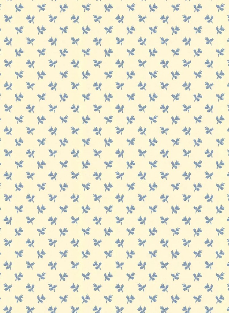 Långelid / von Brömssen Carta da parati Tiny Flower - Faded Denim