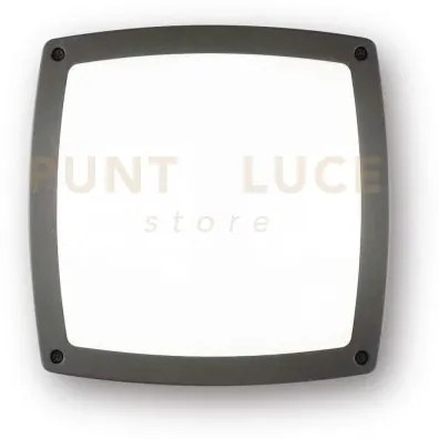 Cometa plafoniera ip54 antracite 3 luci attacco e14 in alluminio