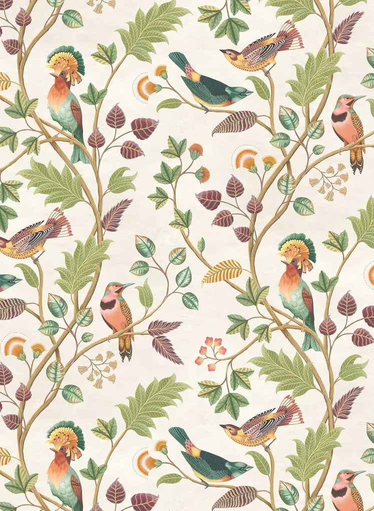 Osborne & Little Carta da parati Mayani - Olive