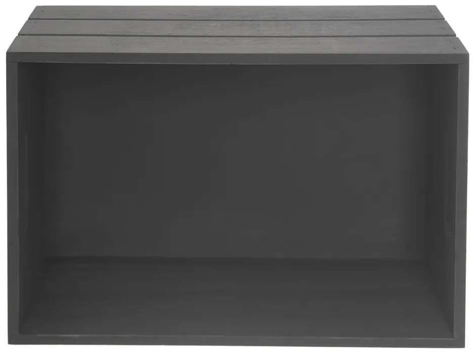 Cassetta di legno antracite 36x26x15 cm - Orion
