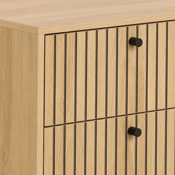 Comodino con cassetti OLIVIA rovere