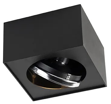 Faretto di design nero quadrato - Kaya