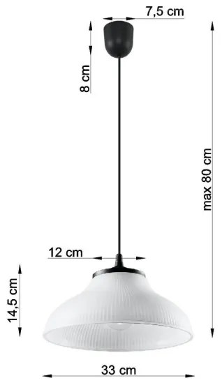 Lampadario a sospensione con filo CORONA 1xE27/60W/230V