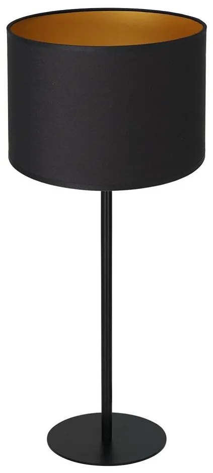 Lampada da tavolo ARDEN 1xE27/60W/230V d. 25 cm nero/oro
