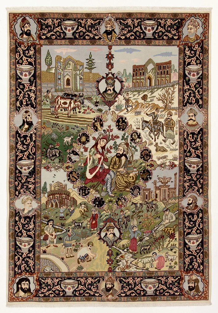 Tabriz Tappeto 150 x 220 (Iran) Annodato A Mano