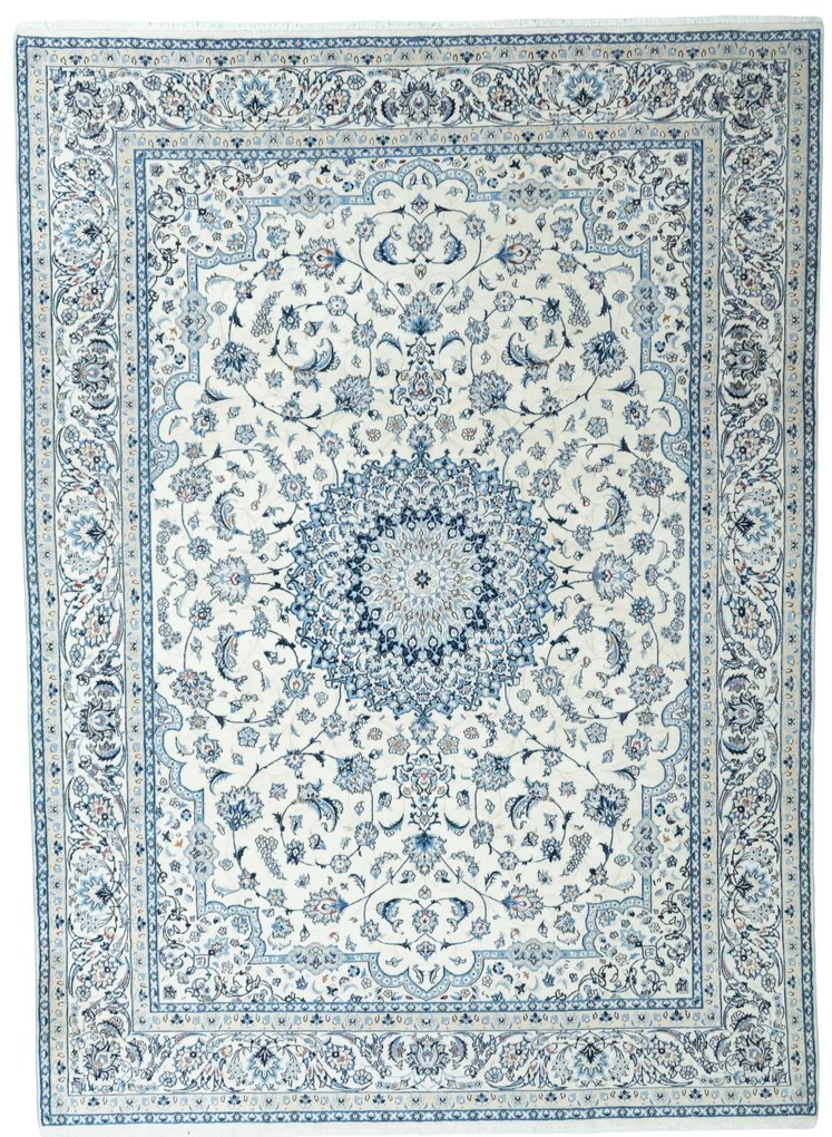 Nain Tappeto persiano 340x250 Beige (Iran) Annodato A Mano