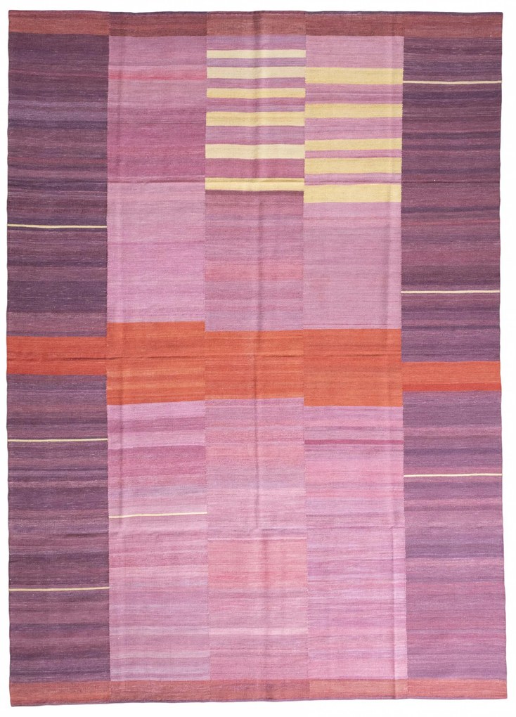 Kilim Tappeto 250 x 350 Rosso (Iran) Tessuto A Mano