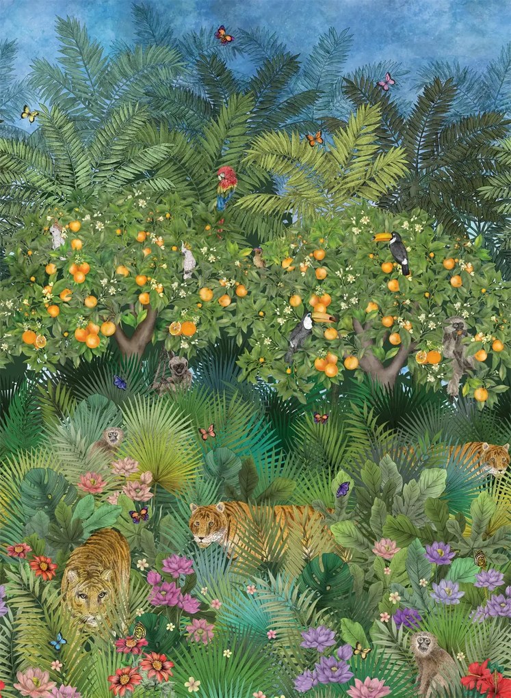 Matthew Williamson Carta da parati panoramica Tiger Grove - Multi