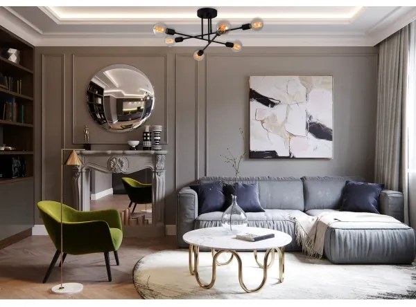 Lampadario da parete FLOWER 6xE27/40W/230V