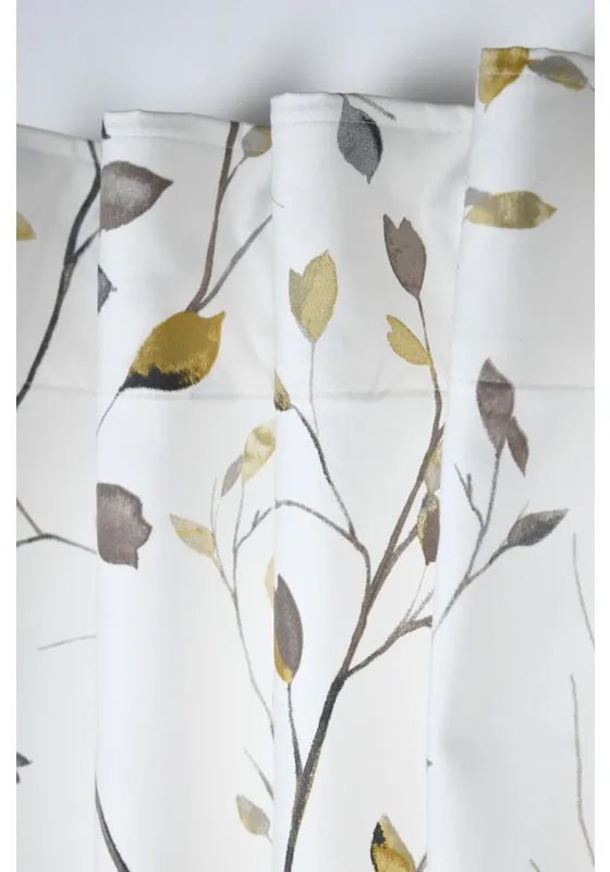 Tenda Liseron Naturel multicolore, fettuccia e passanti nascosti 135x280 cm