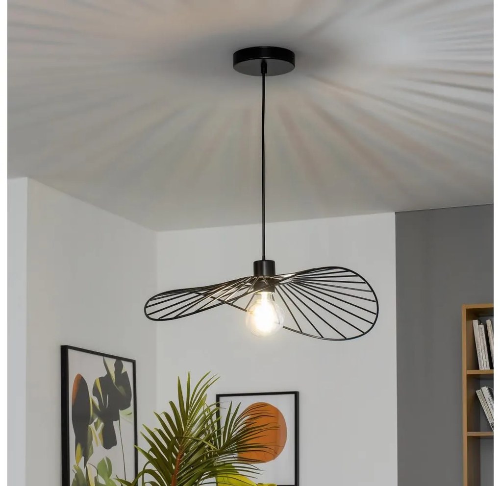 Brilagi - Lampadario LED su cavo CERIA WIRE 1xE27/40W/230V 40x56 cm nero