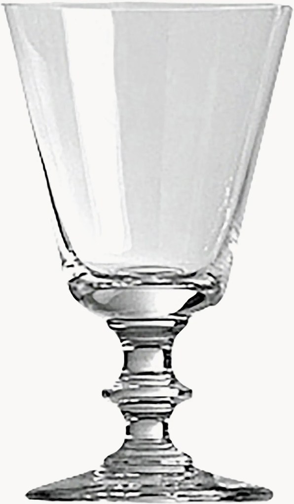 Set di 12 bicchieri da vino rosso in cristallo France