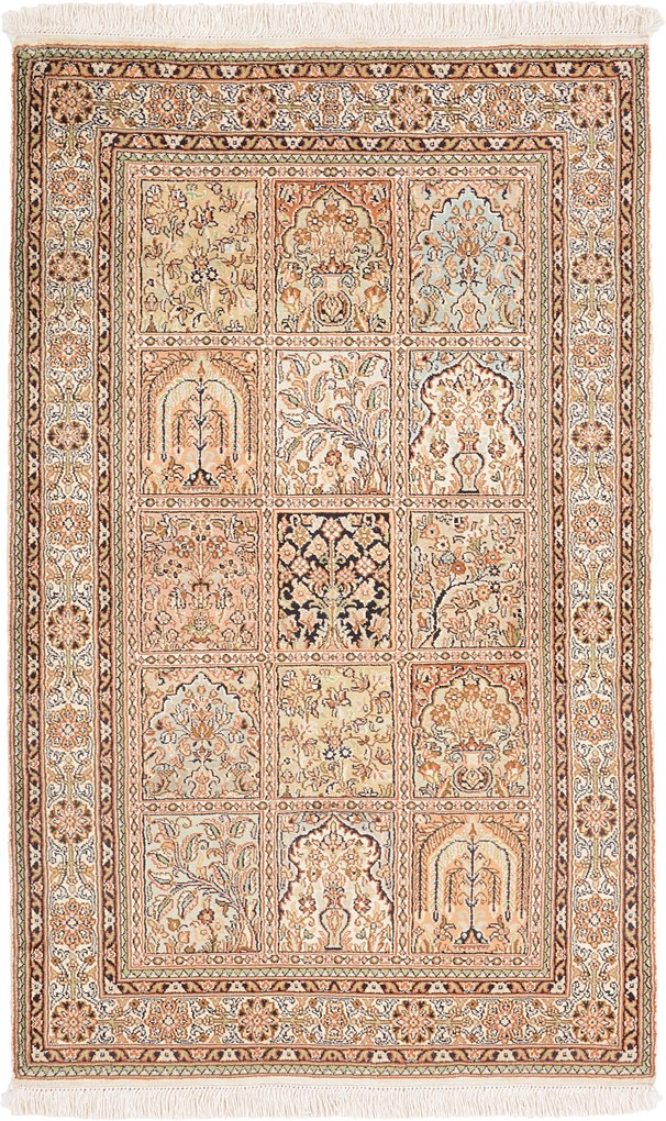 Cashmere Silk Tappeto orientale 130 x 80 (Indian) Annodato A Mano