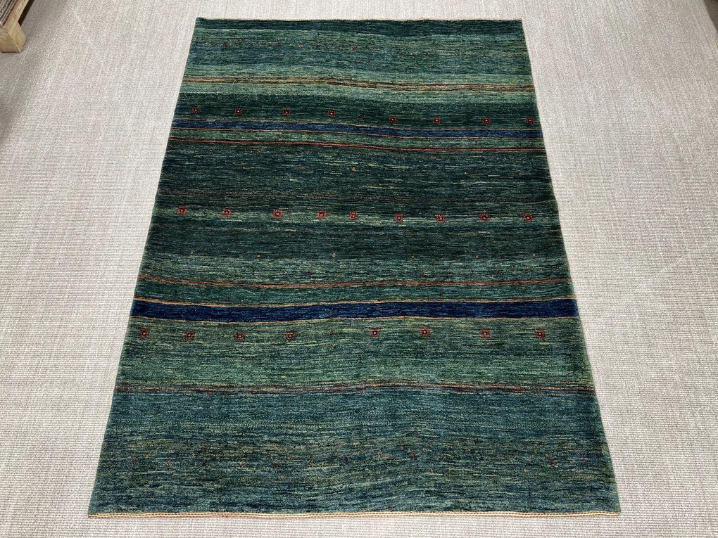 Loribaft Tappeto 230 x 170 Verde (Iran) Annodato A Mano