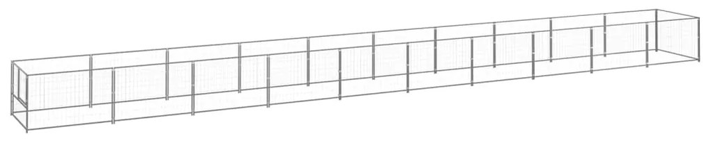 Gabbia Per Cani Argento 10 M² İn Acciaio /