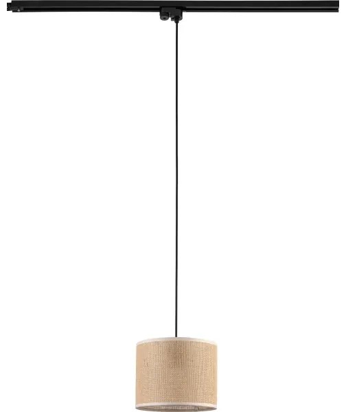 Lampadario su filo per sistema a binario TRACER 1xE27/15W/230V diametro 20 cm nero/marrone