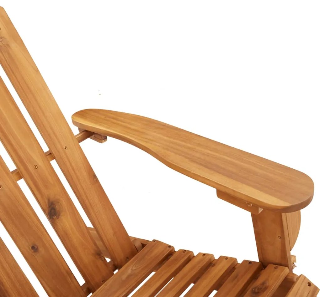 Set da Salotto Giardino Adirondack 2pz Legno Massello di Acacia