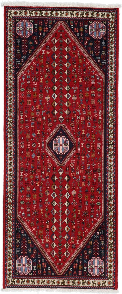Abadeh Tappeto 80 x 190 (Iran) Annodato A Mano