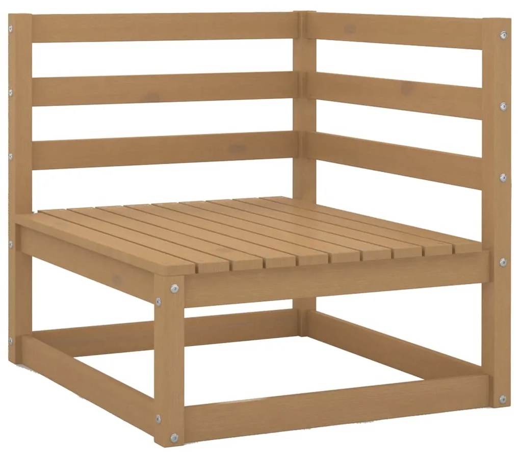 Set Salotto Giardino 7 pz Cuscini Antracite Legno Massello Pino