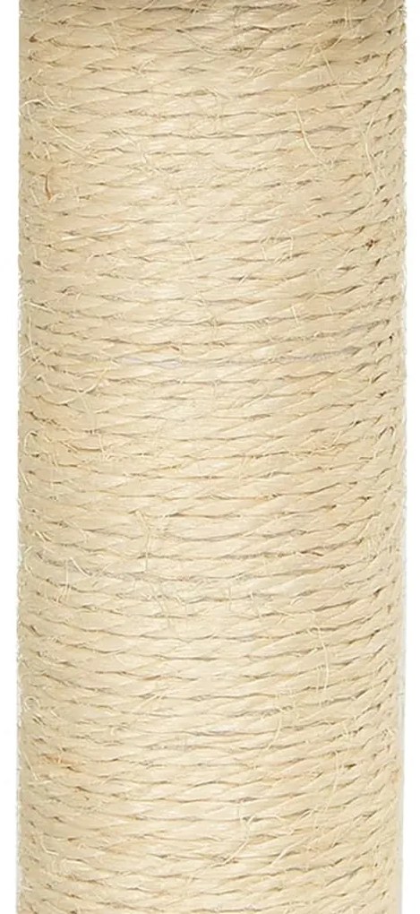 Albero per Gatti con Tiragraffi in Sisal Grigio Chiaro 50,5 cm