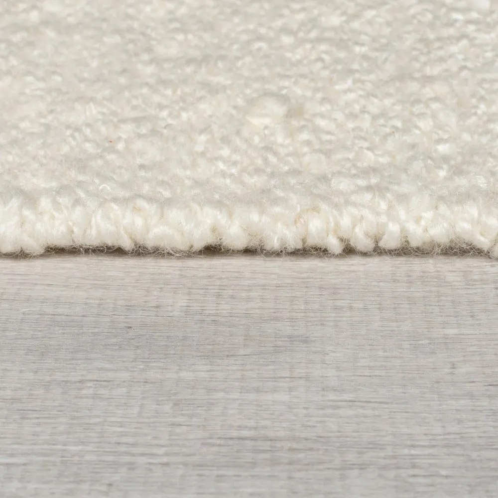 Tappeto color crema/di colore naturale in misto lana tessuto a mano 160x230 cm Eric Checkboard – Flair Rugs