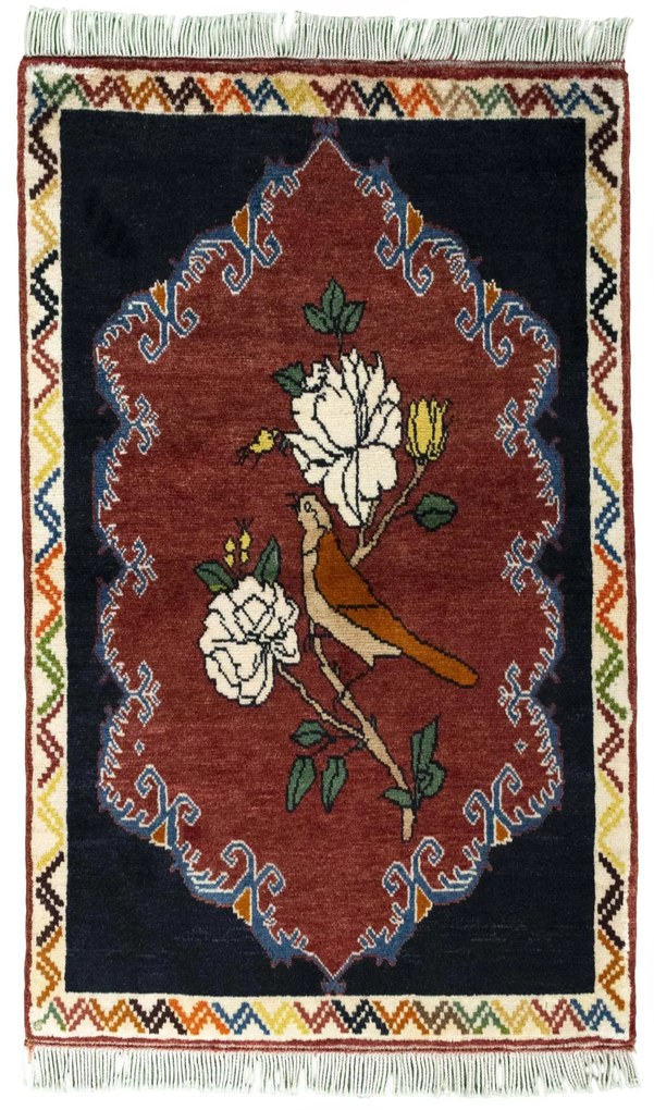 Gabbeh Tappeto persiano 140 x 80 Rosso (Iran) Annodato A Mano