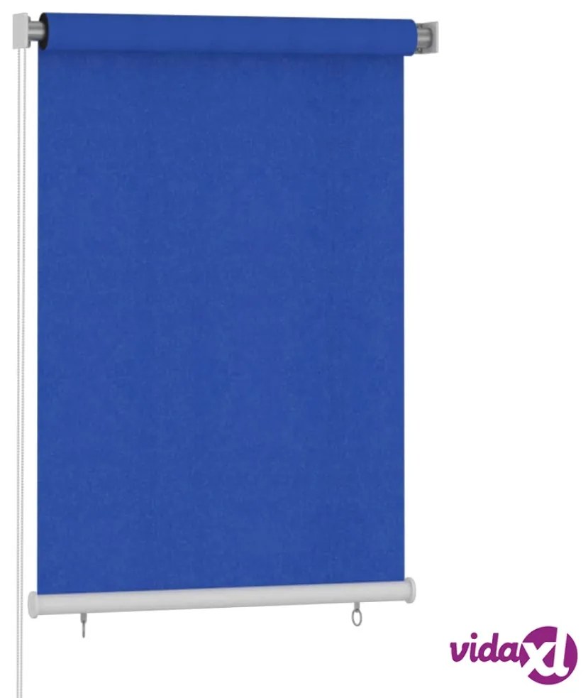 vidaXL Tenda a Rullo per Esterni 100x140 cm Blu HDPE
