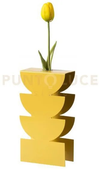 Vaso portafiore decorativo memphis ocra