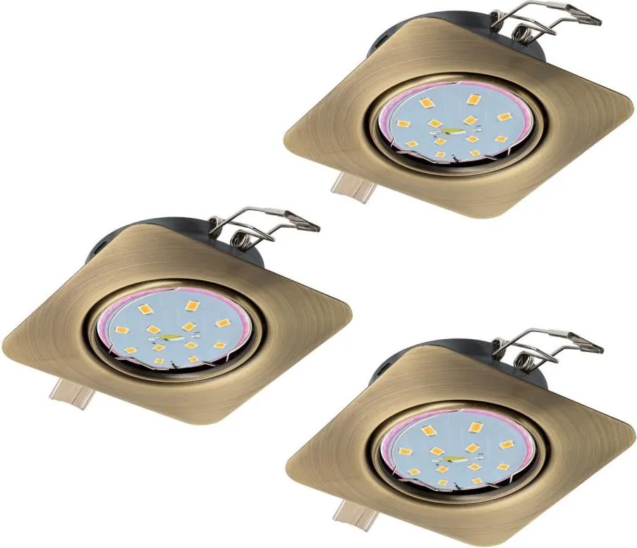 Eglo 94269 - Set di 3 faretti da incasso LED PENETO 3xGU10-LED/5W/230V