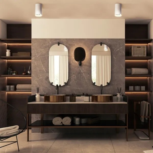 Faretto LED RGBW dimmerabile per bagno TURYN 1xGU10/6W/230V IP44 bianco