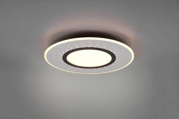 Plafoniera verus led microfori tonda e telecomando d.50cm acciaio 6...