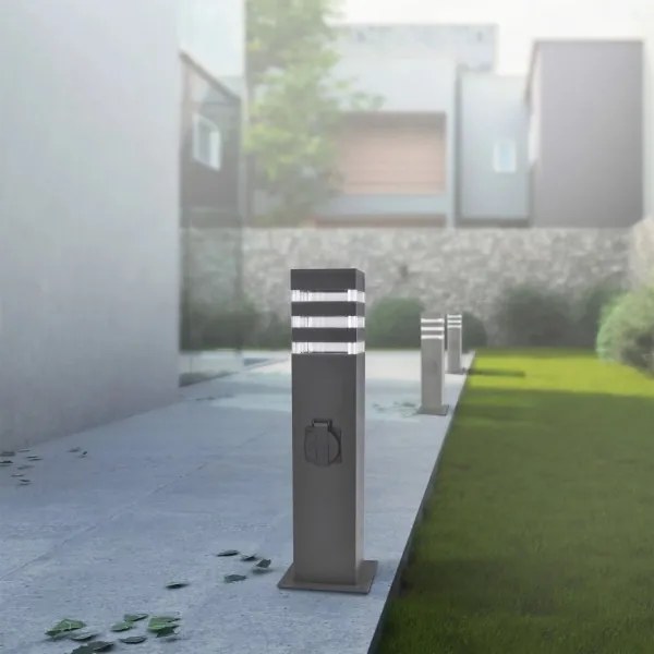 Lampada da esterno con presa TEKSAS 1xE27/20W/230V 44 cm IP44 antracite