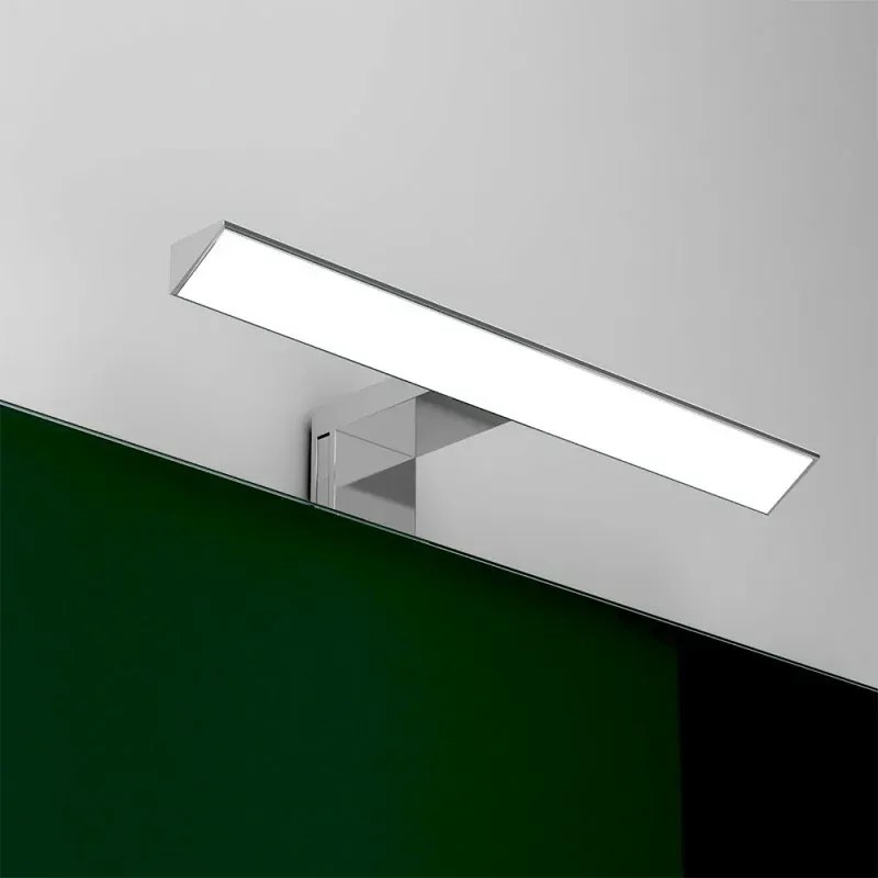 Lampada LED 30 cm triangolare con luce fredda e doppia installazione