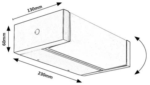 Rabalux 77185 - Applique a LED da esterno CUBBINGTON LED/18W/230V IP54