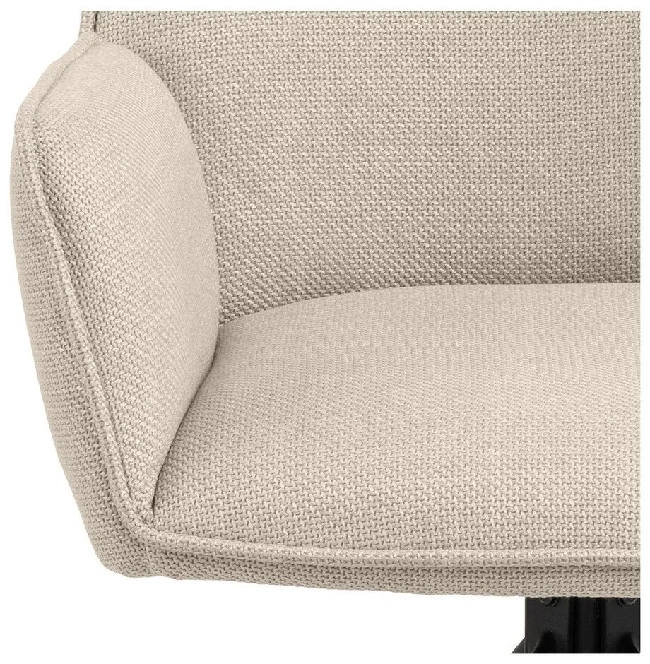 Set di sedie da pranzo beige in imbottito con braccioli 2 pz Glenda – Actona