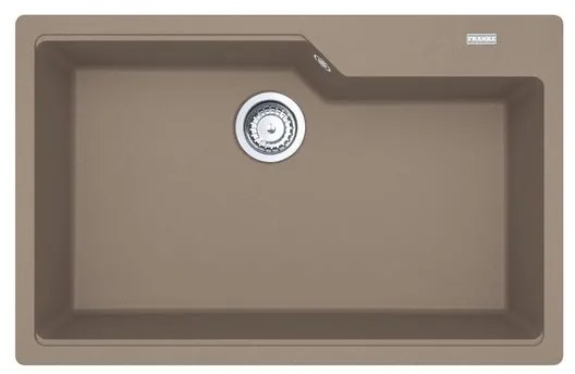 Lavello integrato 1 vasca in fragranite marrone FRANKE Urban L 50 x L 78 cm