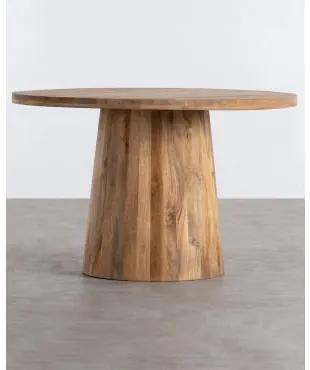 Tavolo da Pranzo Rotondo in Legno di Mango Doran (Ø120 cm) - The Masie