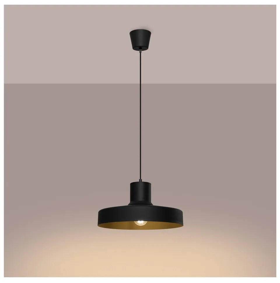 Lampadario nero ø 35 cm Vito – Sollux