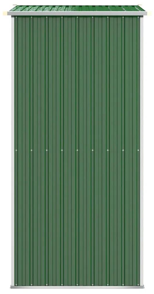 Capanno da Giardino Verde 192x108x223 cm in Acciaio Zincato