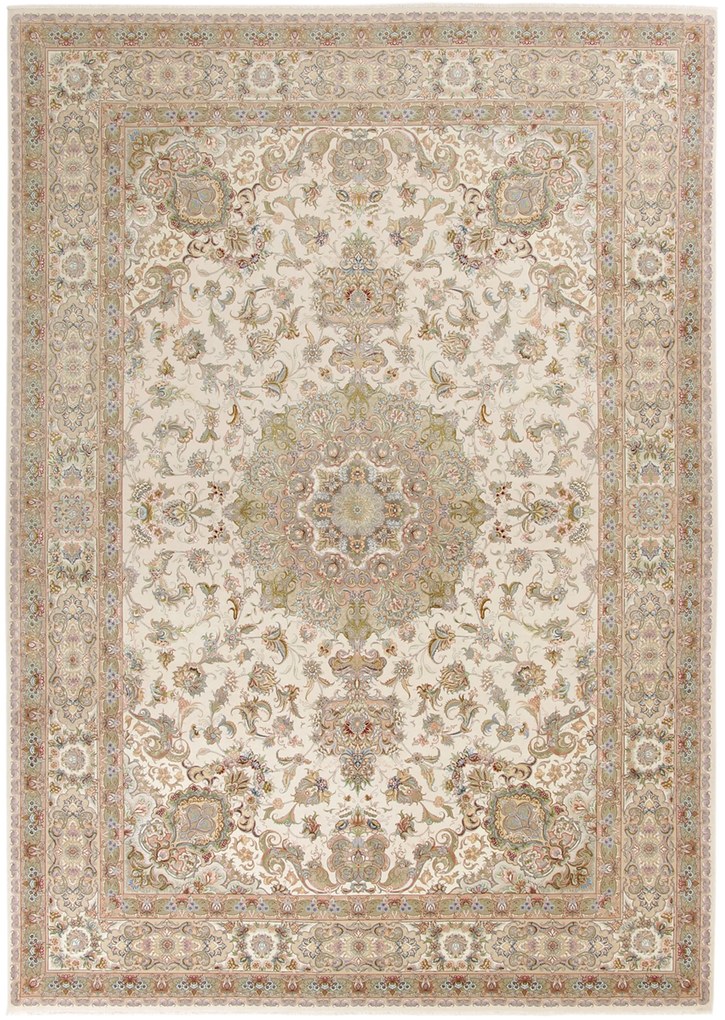 Tabriz Tappeto 360 x 250 (Iran) Annodato A Mano