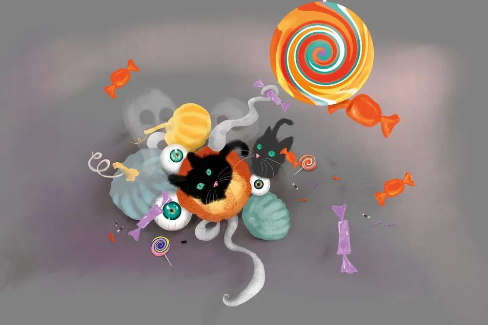 Carta da parati – Dolci di Halloween