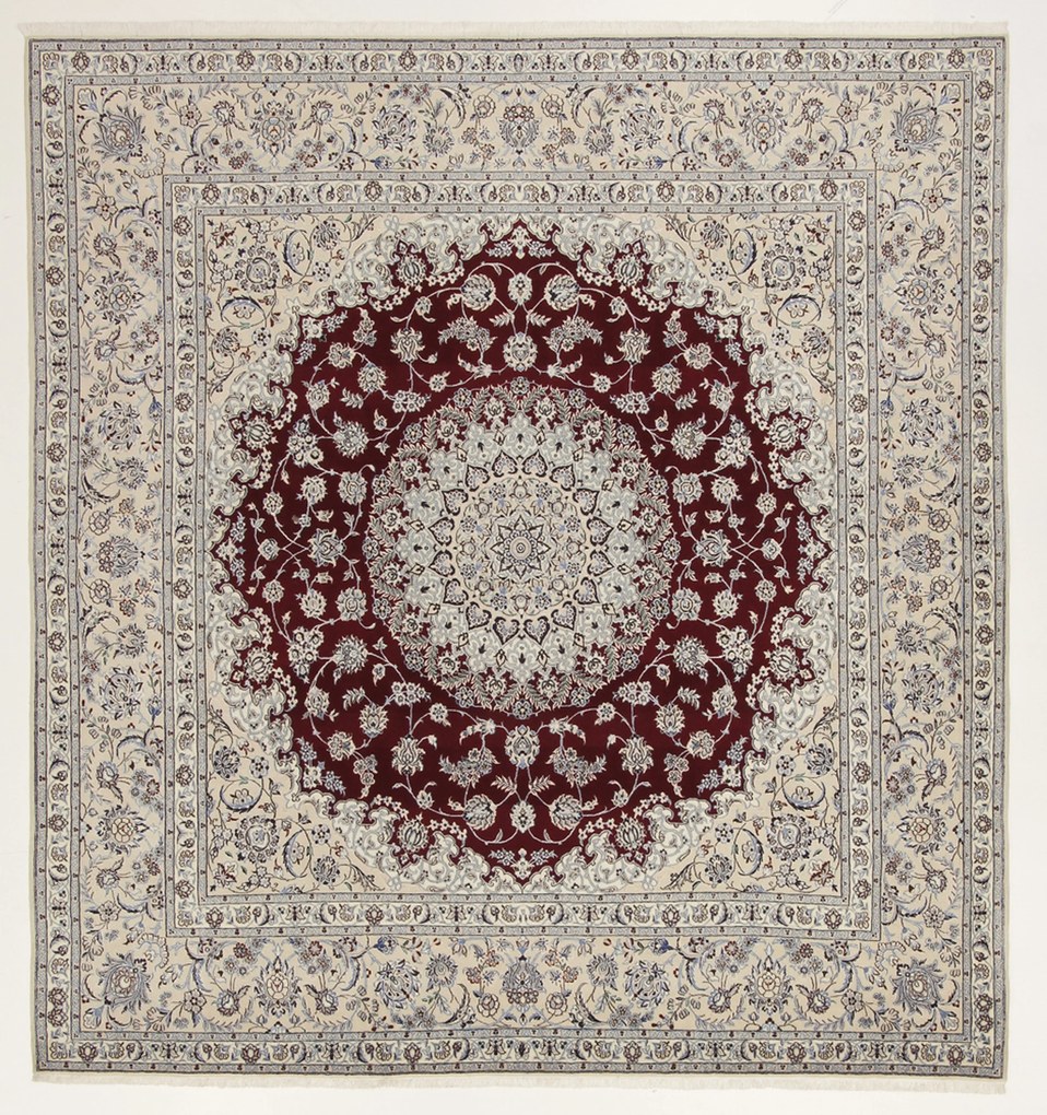 Nain Tappeto 210x220 (Iran) Annodato A Mano