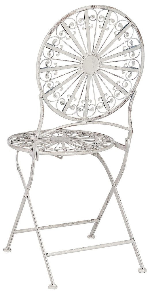 Set da balcone 2 posti metallo bianco SCAFA Beliani