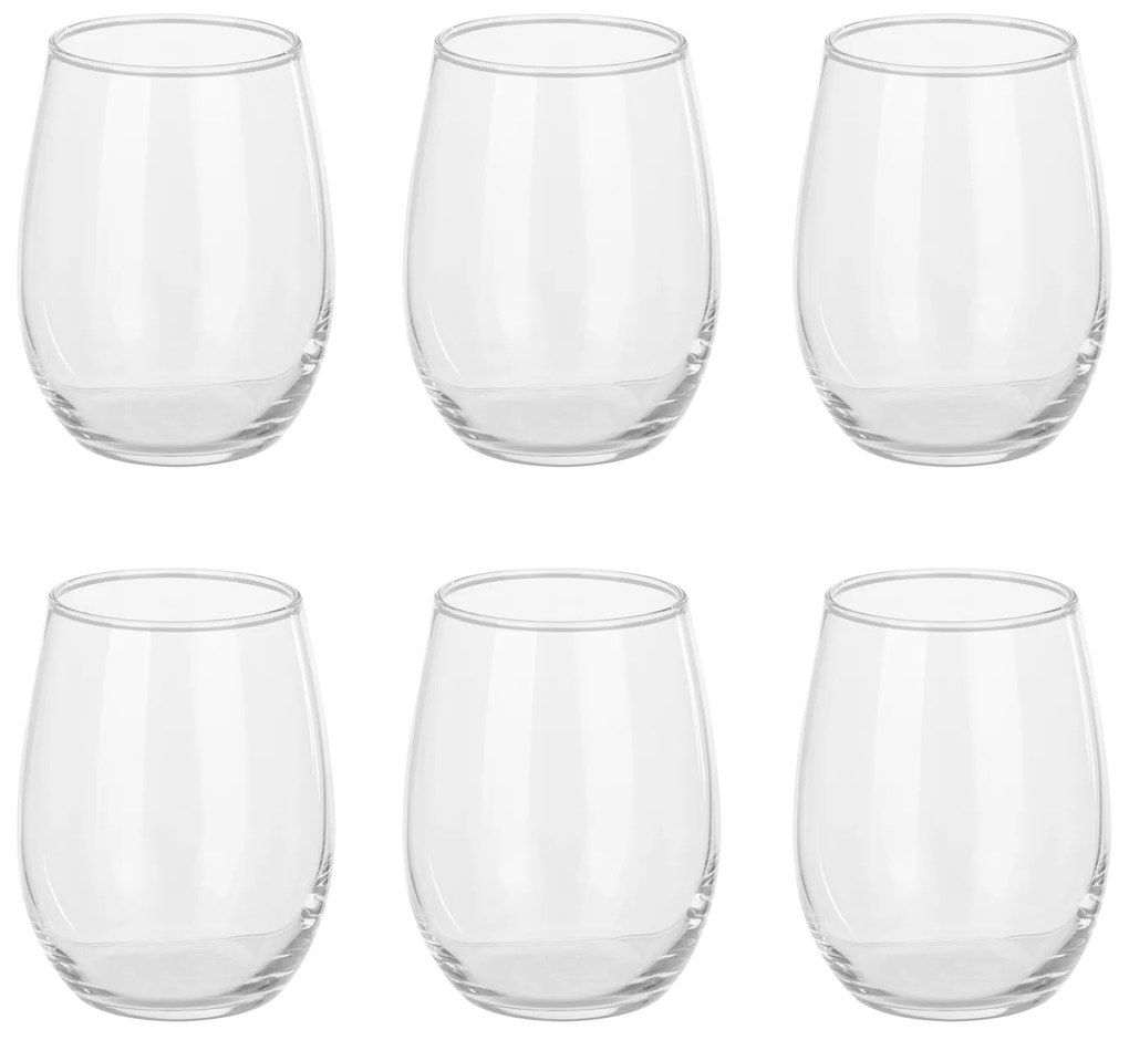 Set 6 bicchieri trasparenti 350 ml Amber Pasabahce